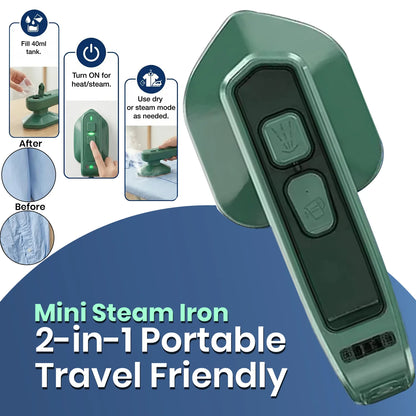 2-in-1 Portable Mini Steam Iron