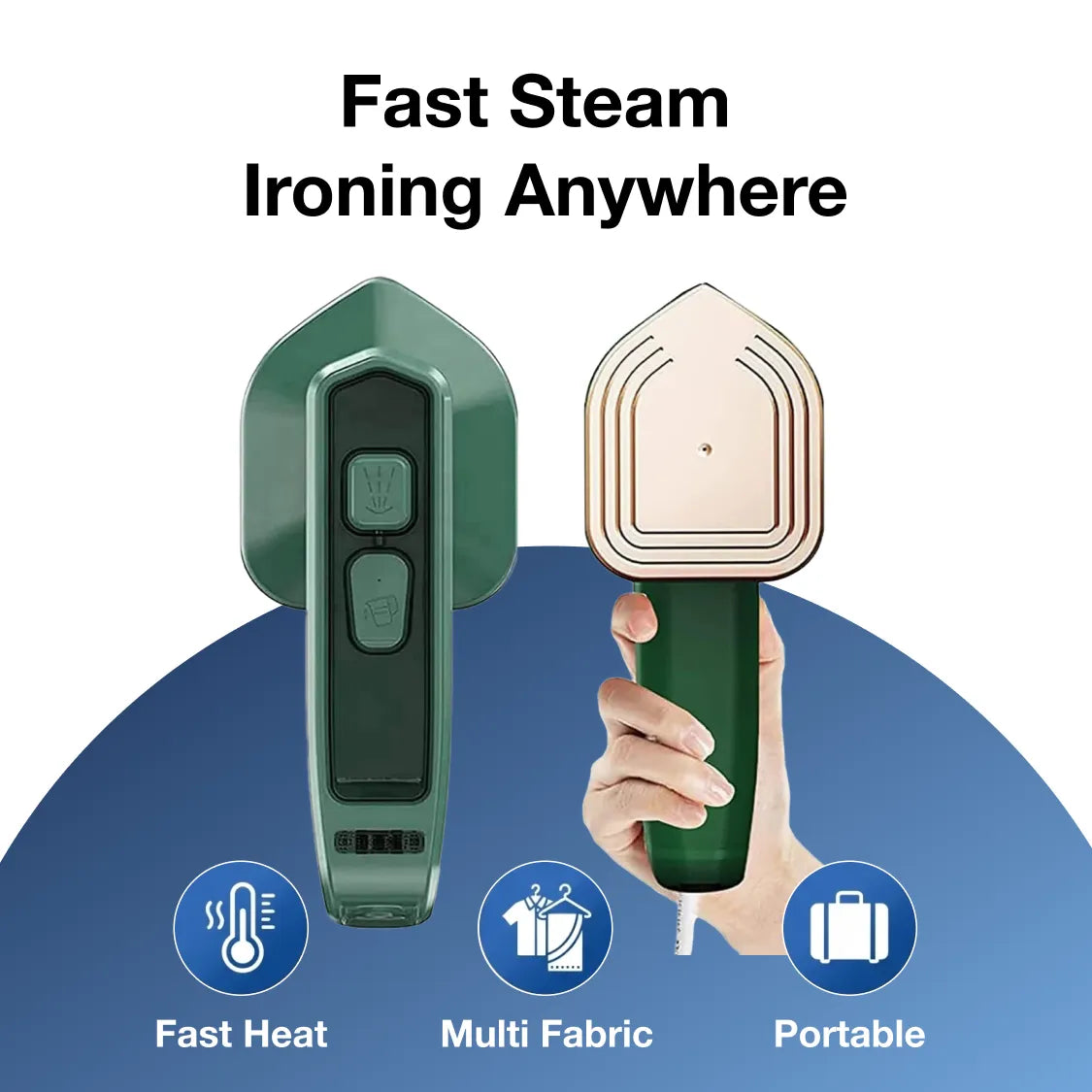 2-in-1 Portable Mini Steam Iron