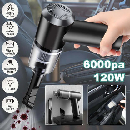 Portable 3-in-1 Vacuum Cleaner, Duster & Blower